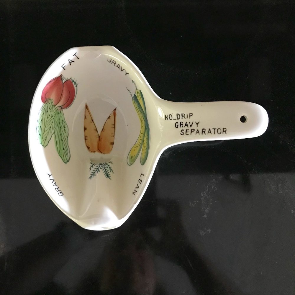 Vintage Ceramic No-Drip Gravy Fat Separator